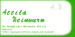 attila weinwurm business card